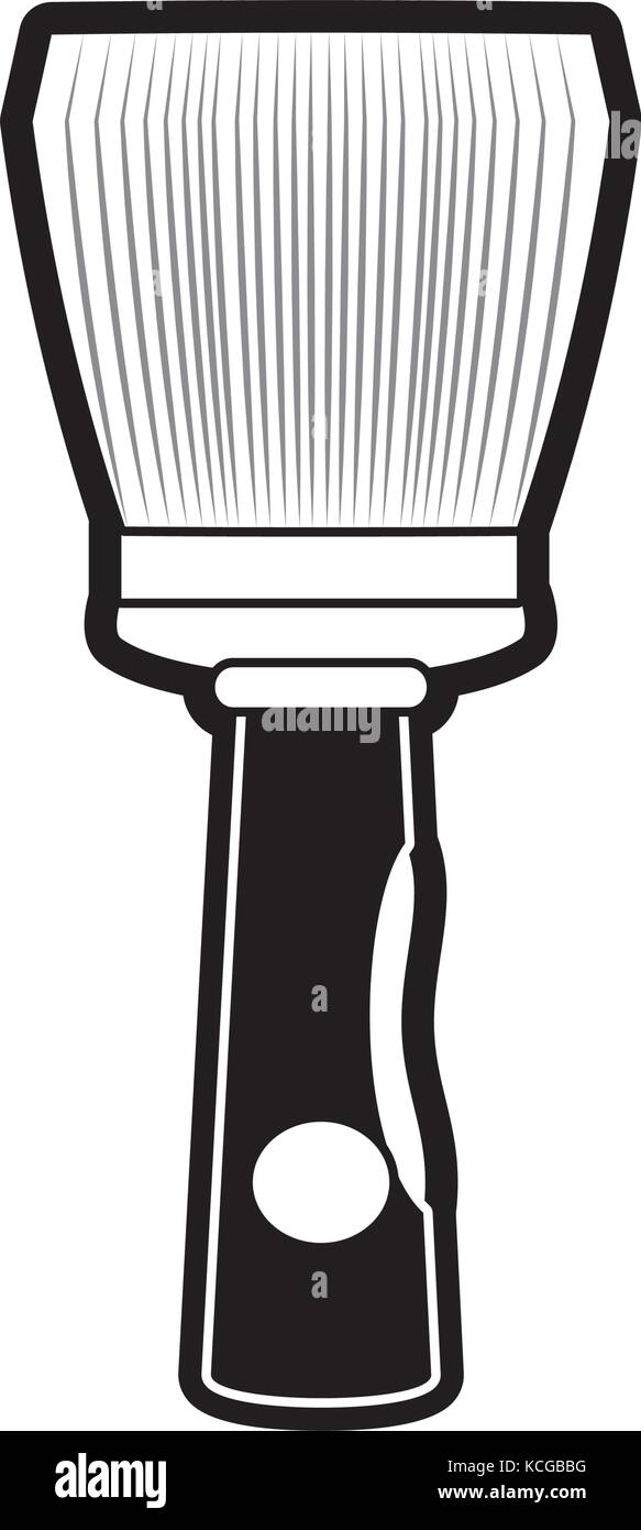 paint brush icon over white background vector illustration Stock Vector ...