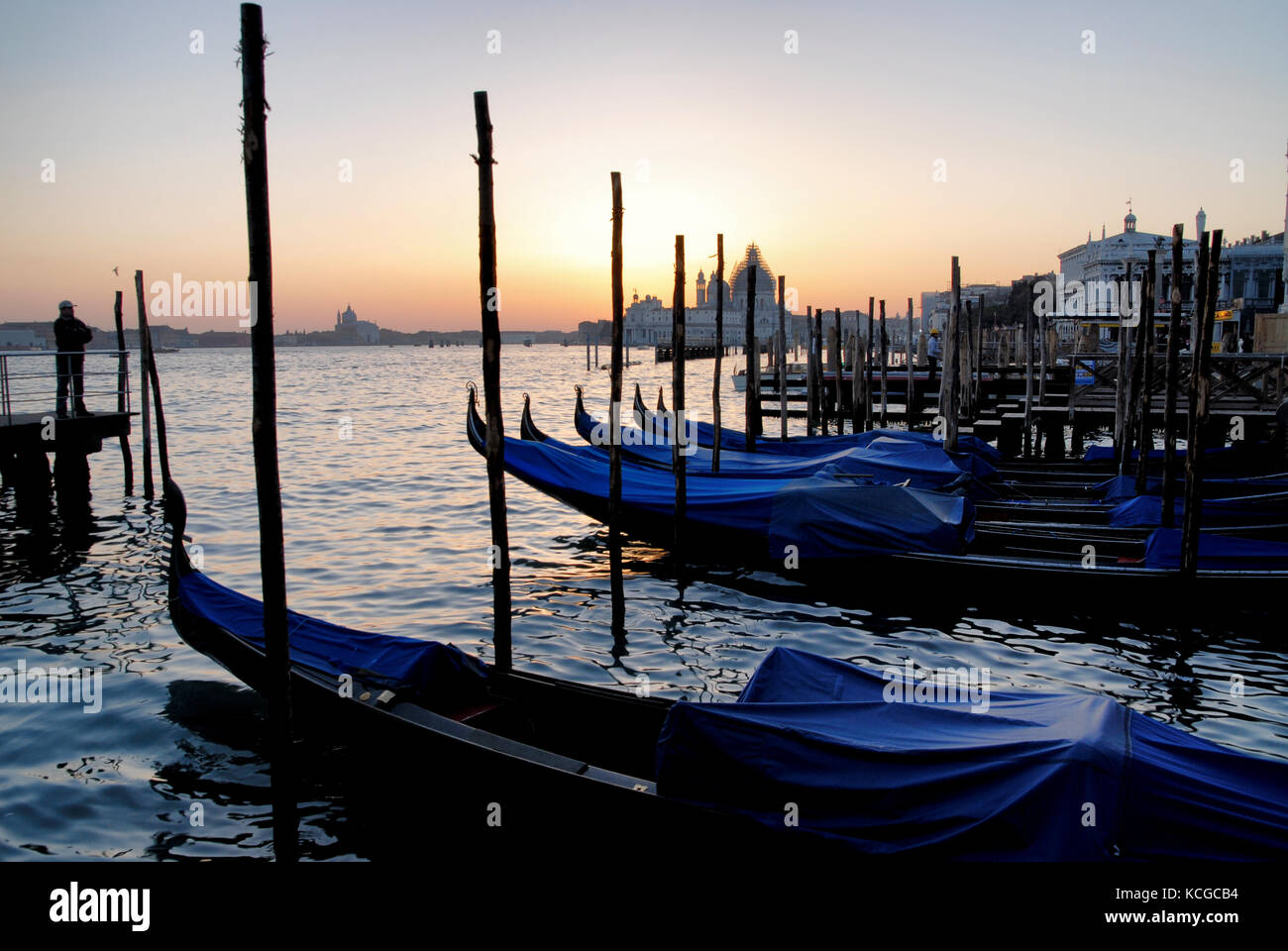 the famous gondolas of Venice in italy Stock Photo - Alamy