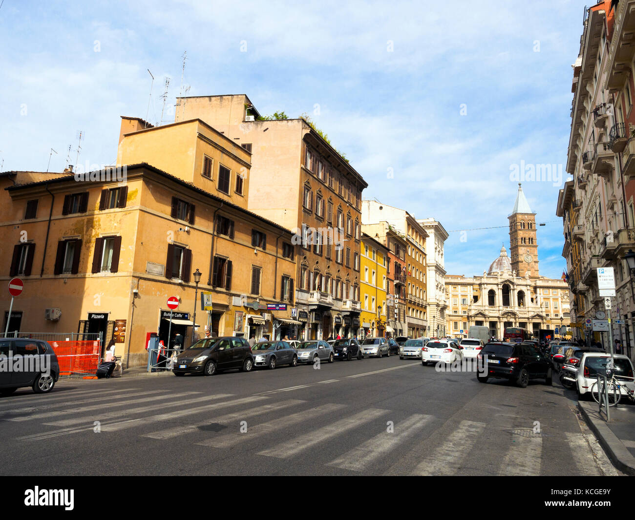 Merula Rome Via Merulana and the Basilica di Santa Maria Maggiore - Rome, Italy ...