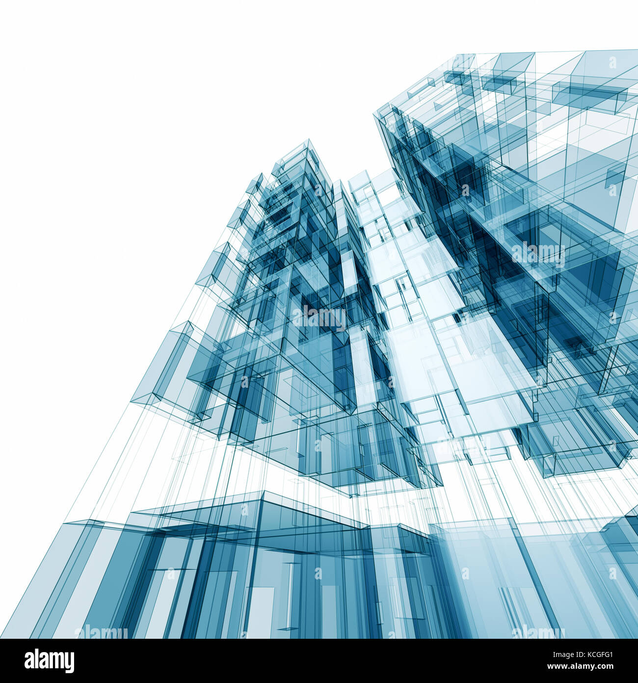 Abstract architecture 3d rendering Stock Photo - Alamy