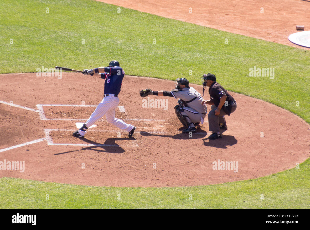 MINNEAPOLIS, MINNESOTA/UNITED STATES - September 15, 2012: Josh Willingham batting during a Minnesota Twins game on September 15th, 2012. Stock Photo