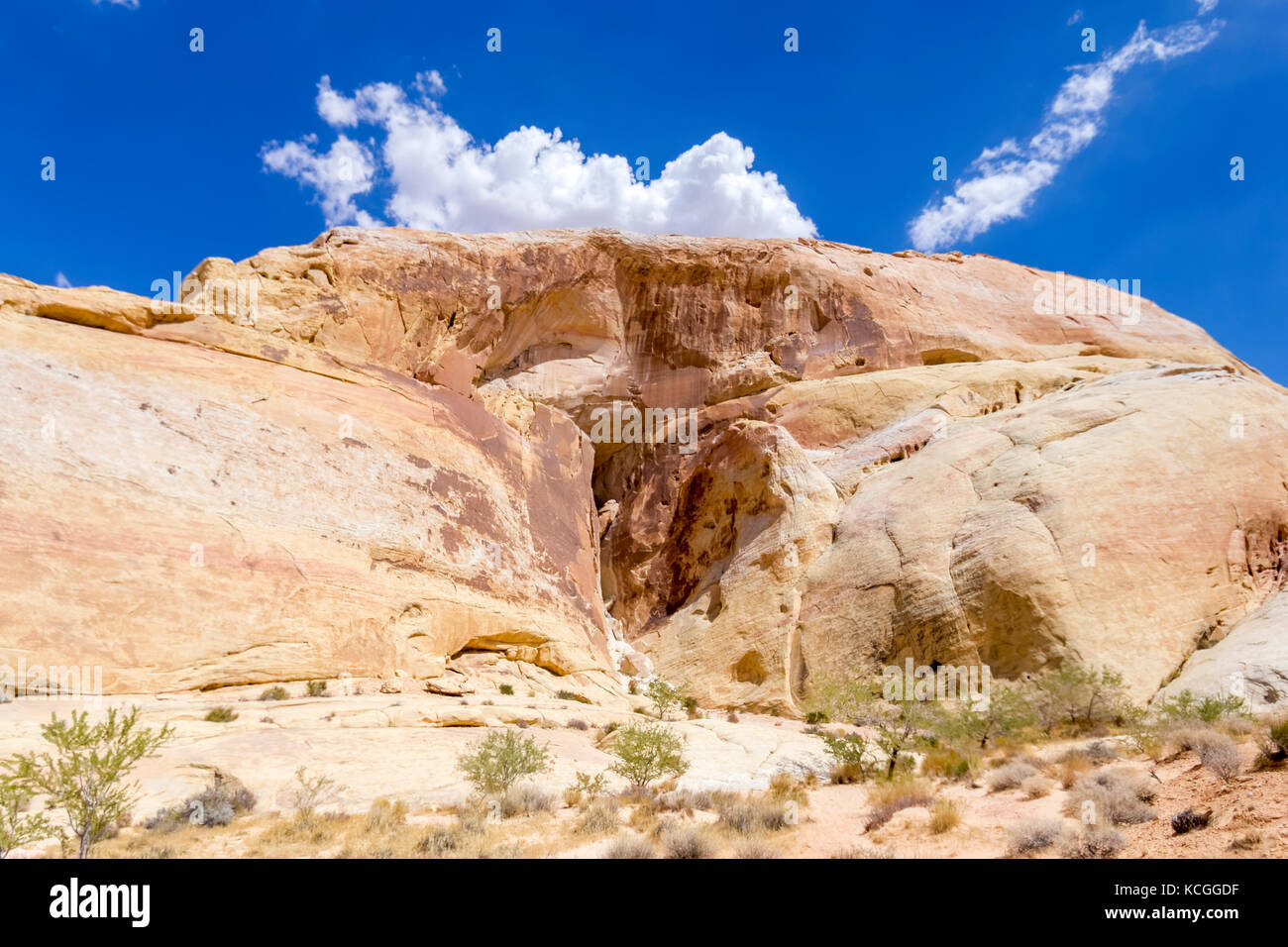 White Dome in The Valley of Fire, Nevada Stock Photo