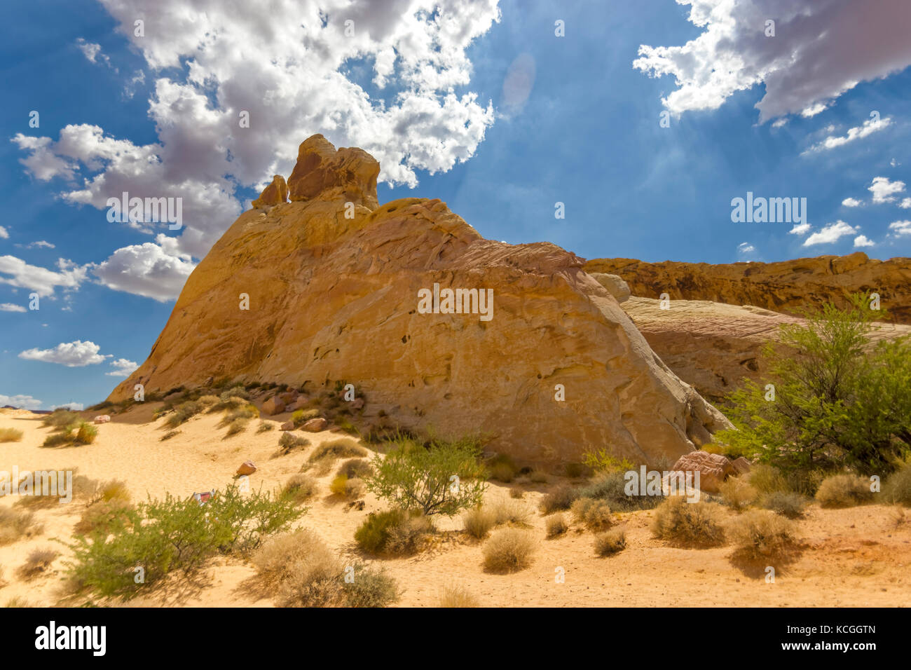 The second section of the White Dome portion of the Valley of Fire. Stock Photo