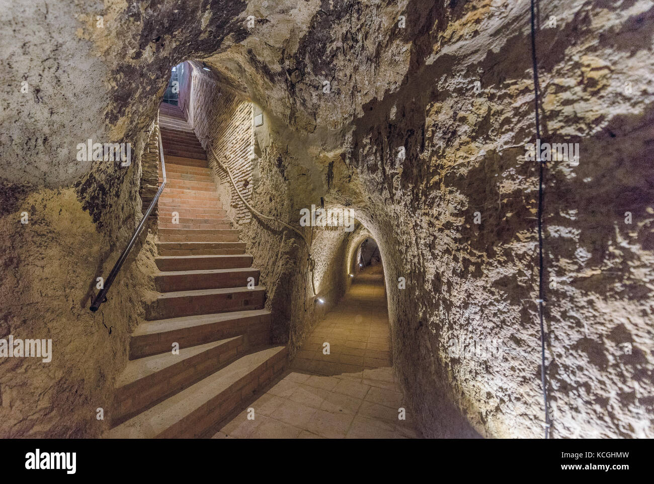 underground cellars of Rueda, Spain Stock Photo