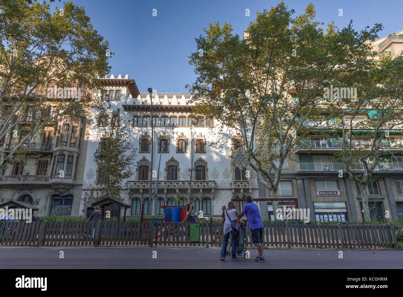 Casa Macaya, Passeig de Sant Joan, Barcelona, Spain Stock Photo