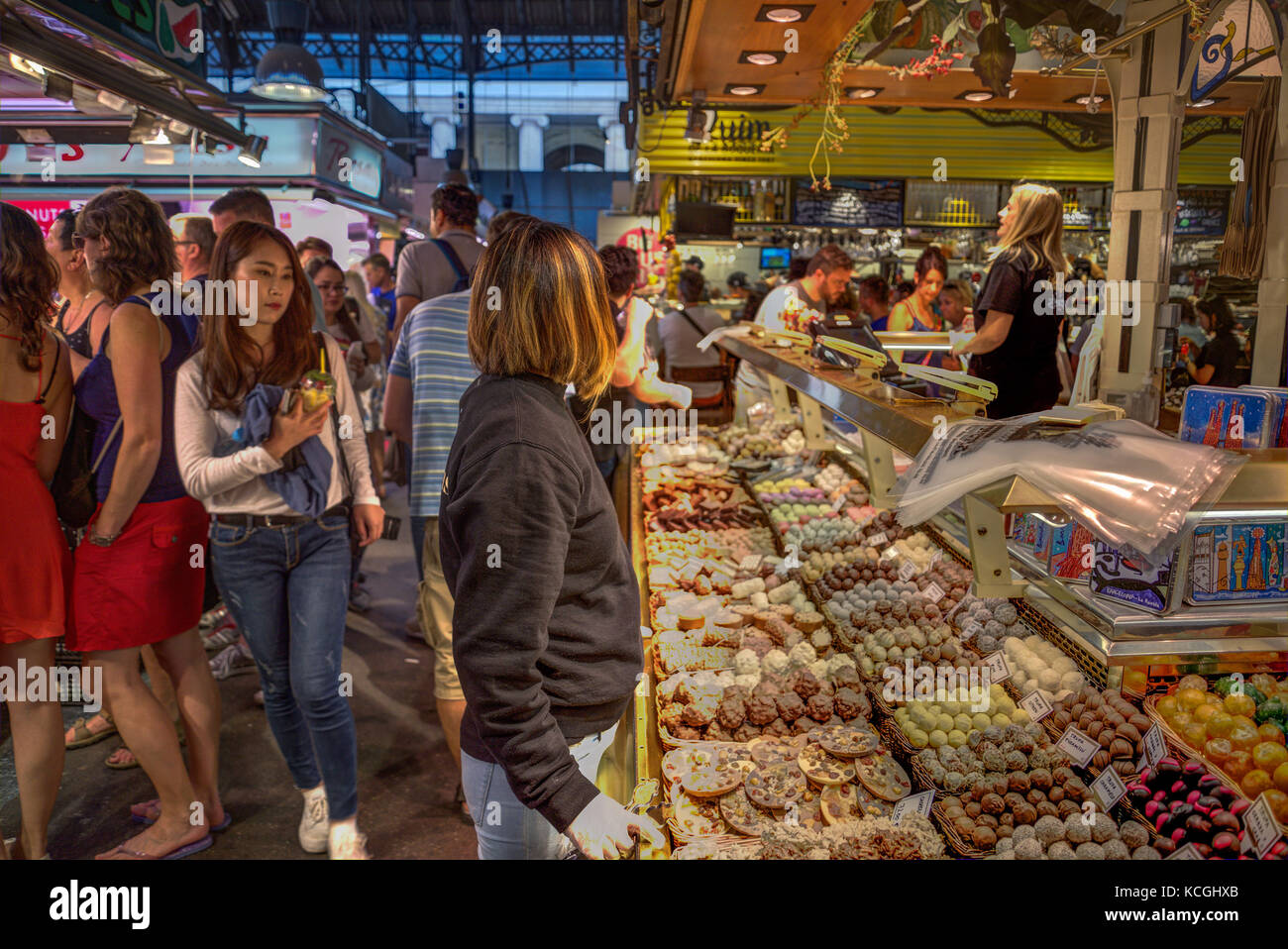 Mercat de la Boqueria, Barcelona, Catalonia, Spain Stock Photo