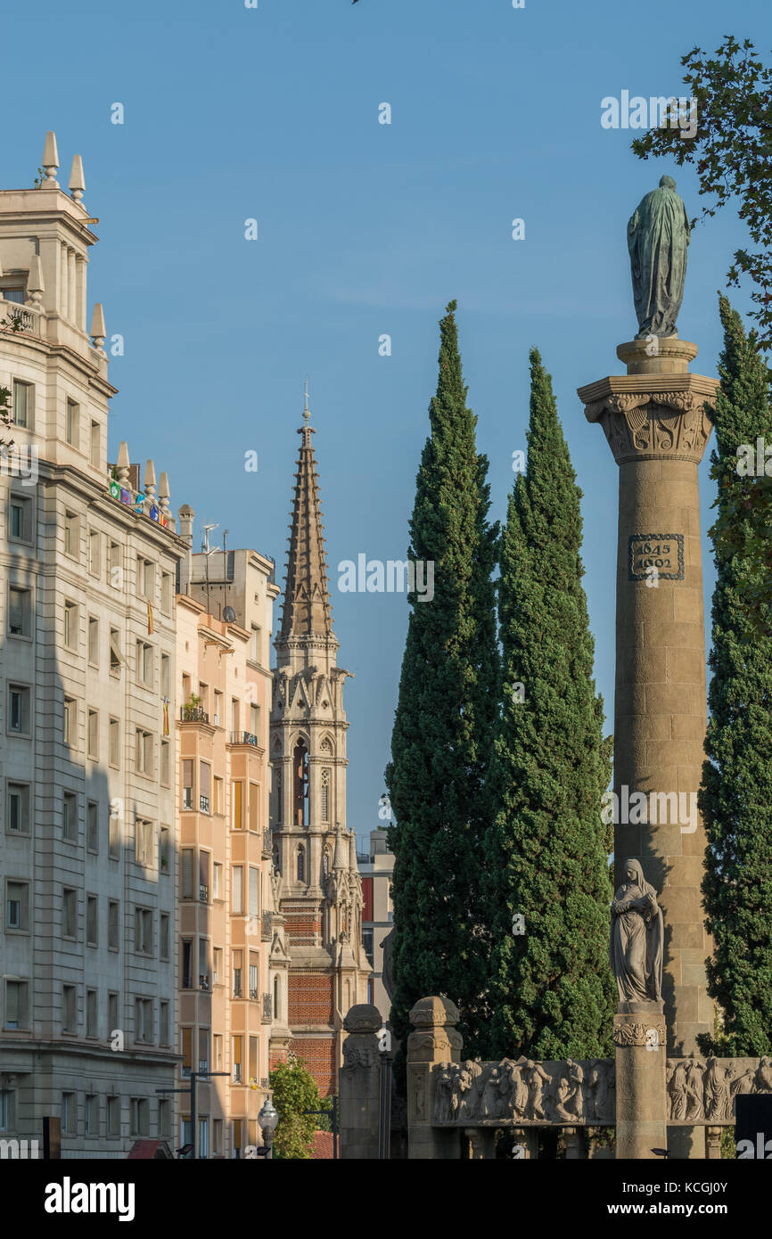 Passeig de Sant Joan, Barcelona, Catalonia, Spain Stock Photo