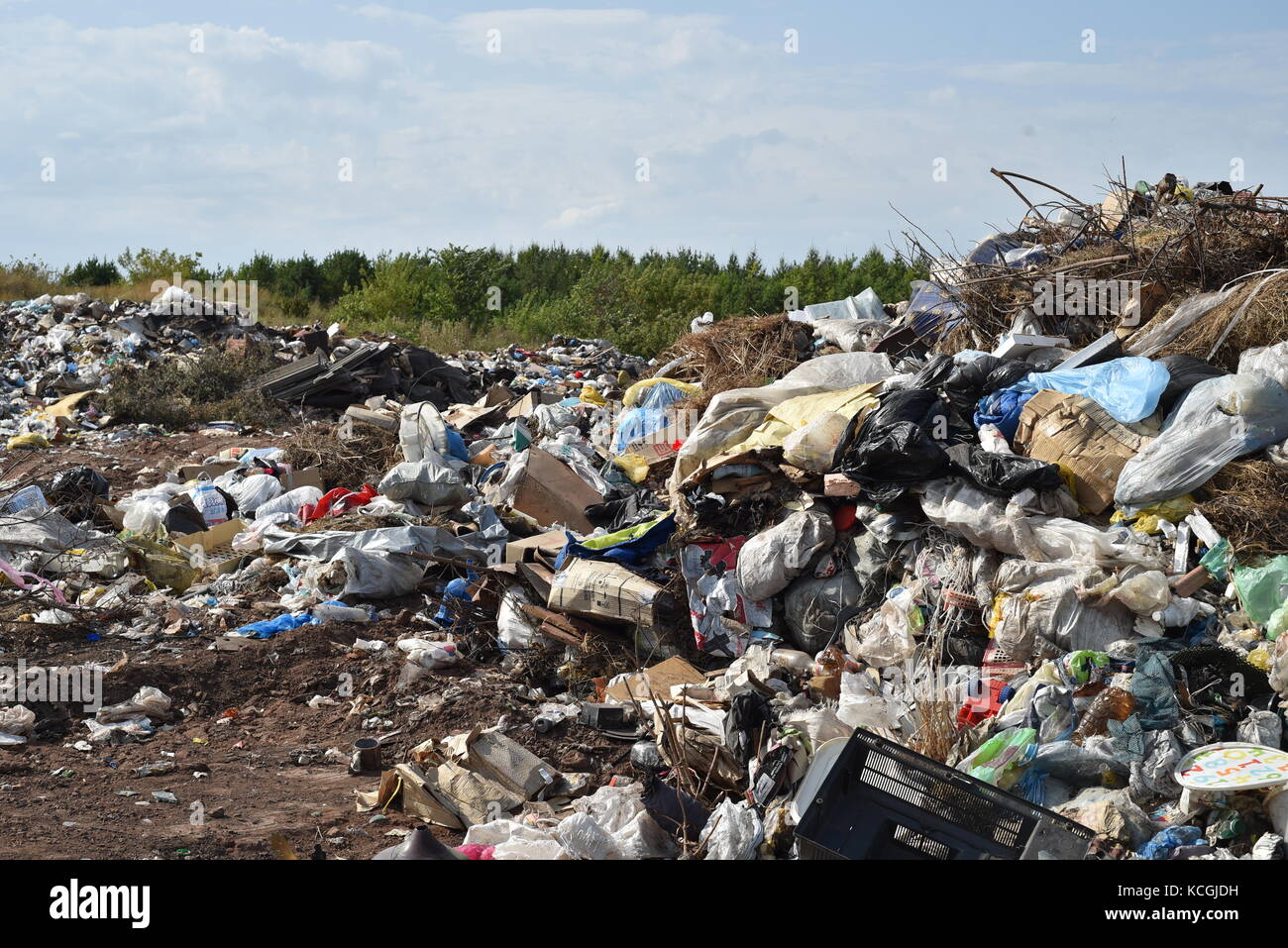 Typical rubbish landfill site considered to be the best way of