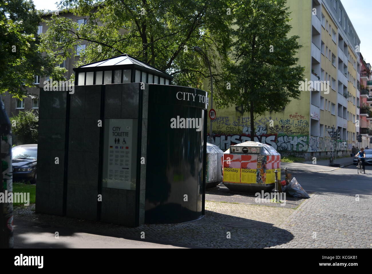 Public bathroom in Berlin Stock Photo