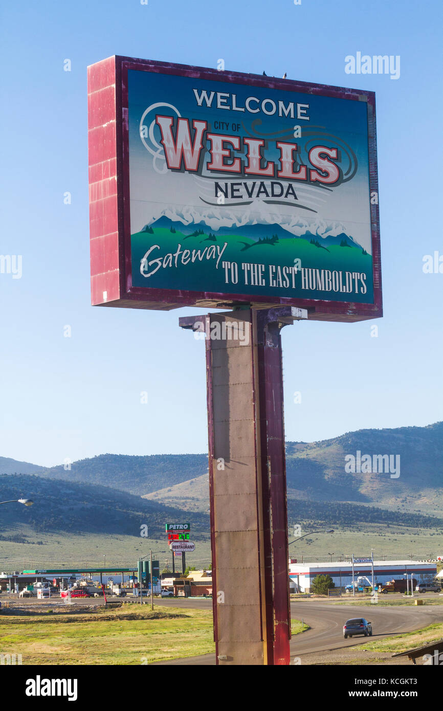 USA, Nevada, Wells Stock Photo Alamy