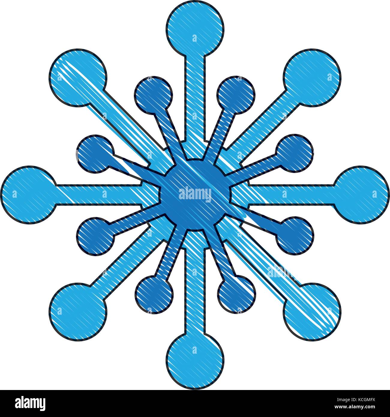 snowflake icon over white background vector illustration Stock Vector ...