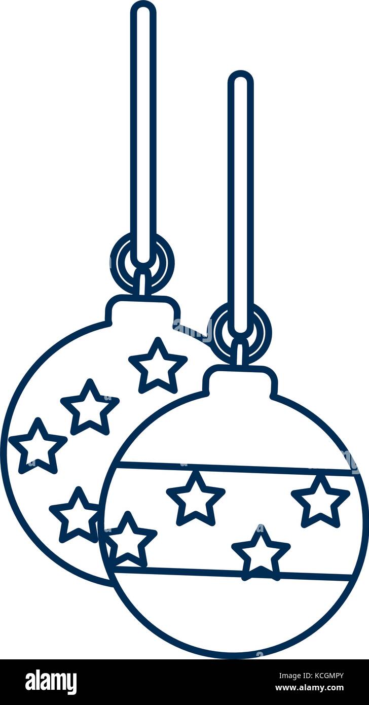 christmas balls icon over white background vector illustration Stock ...