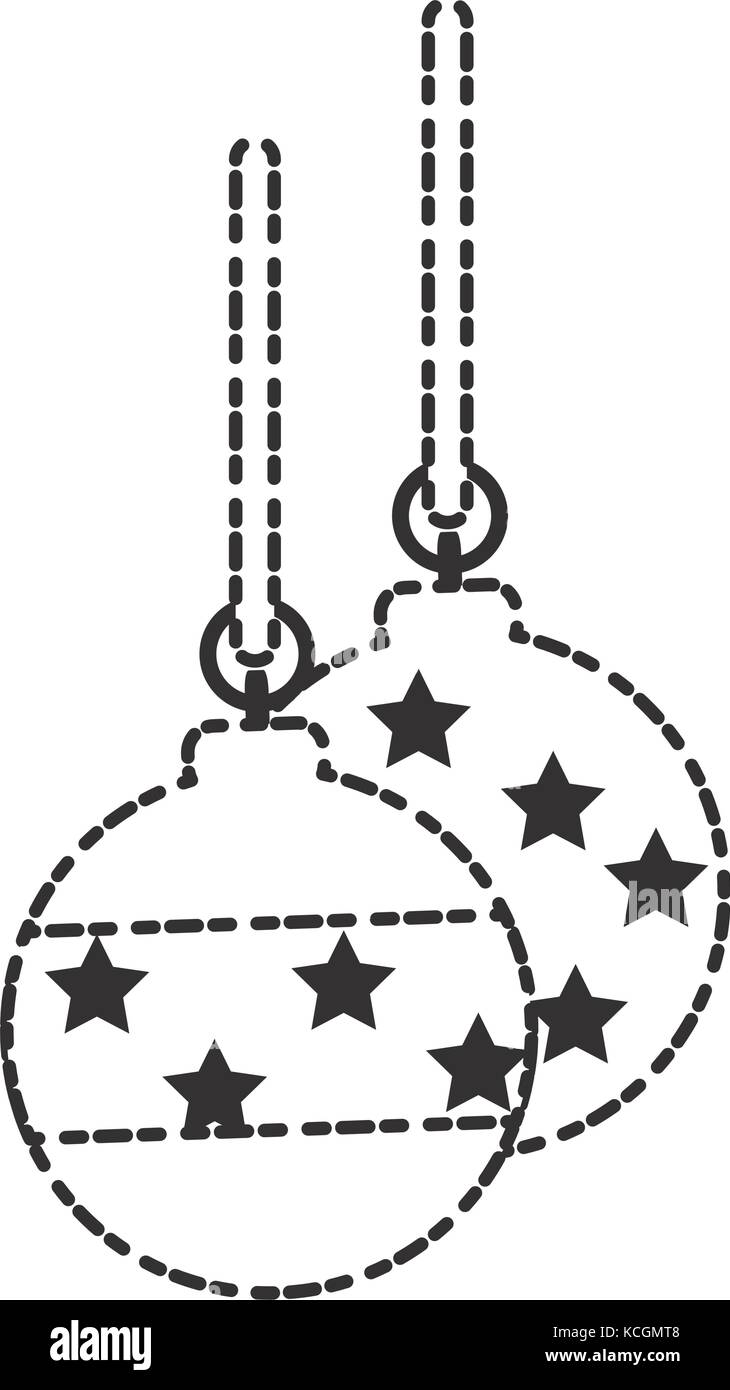 christmas balls icon over white background vector illustration Stock ...