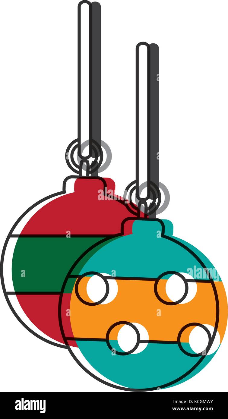 christmas balls icon over white background vector illustration Stock ...