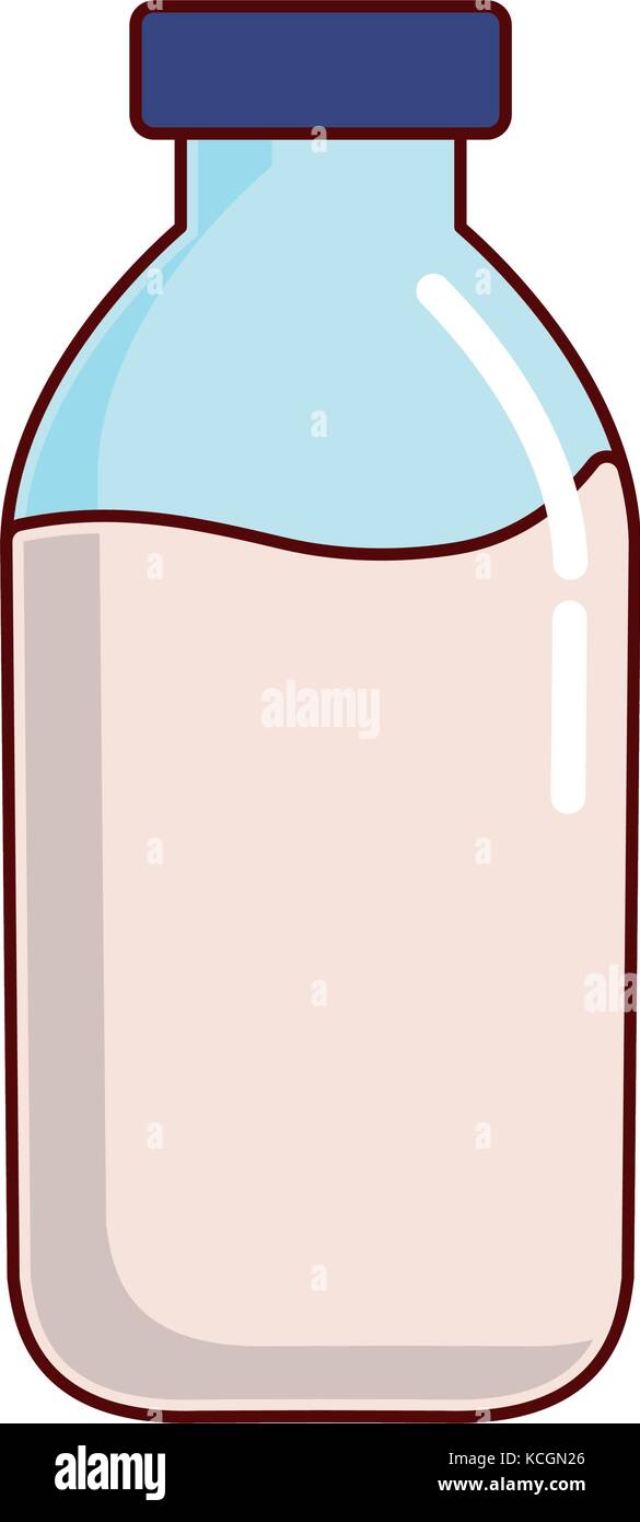 milk bottle icon over white background vector illustration Stock Vector ...