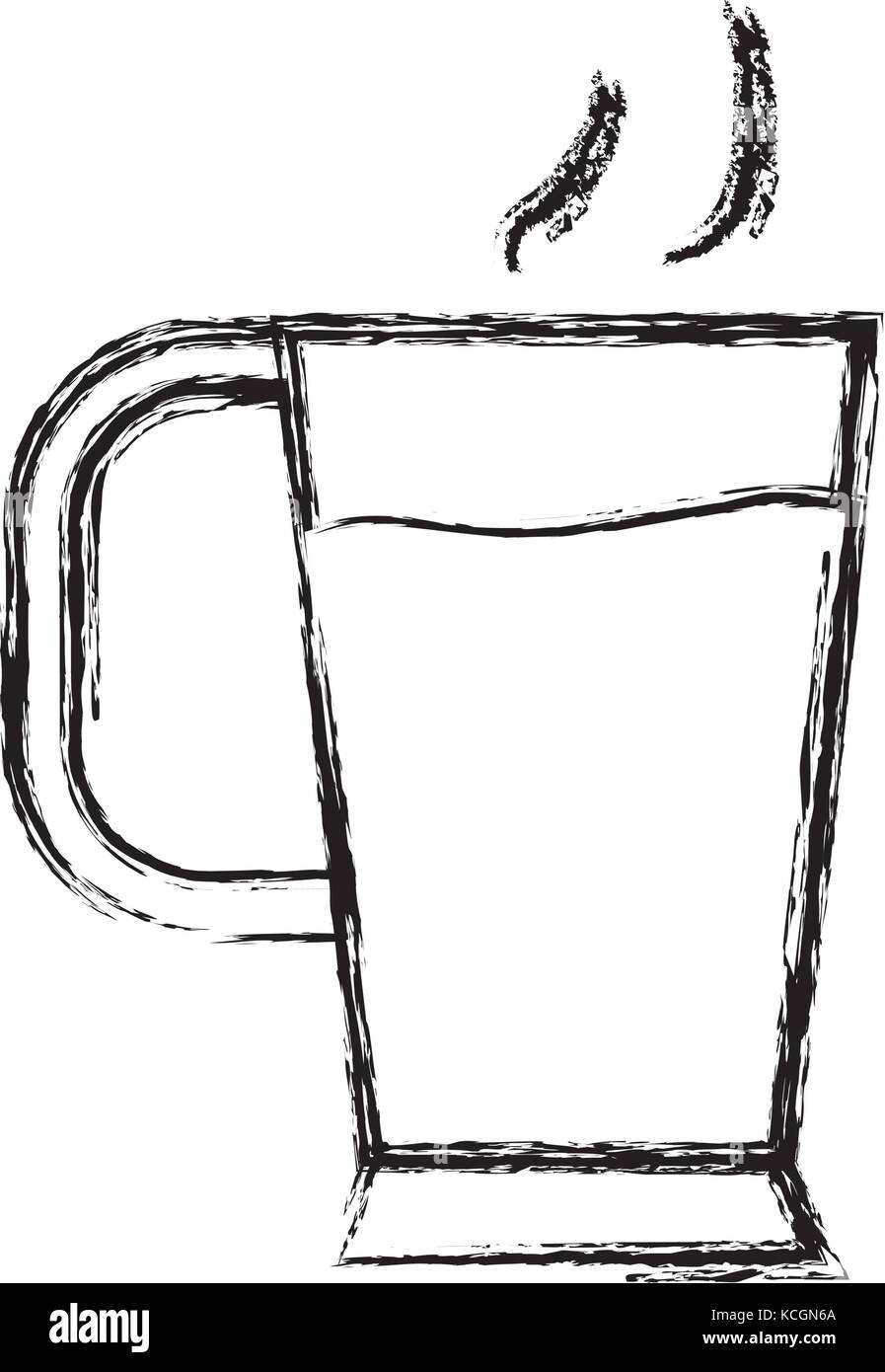 coffee mug icon over white background vector illustration Stock Vector ...