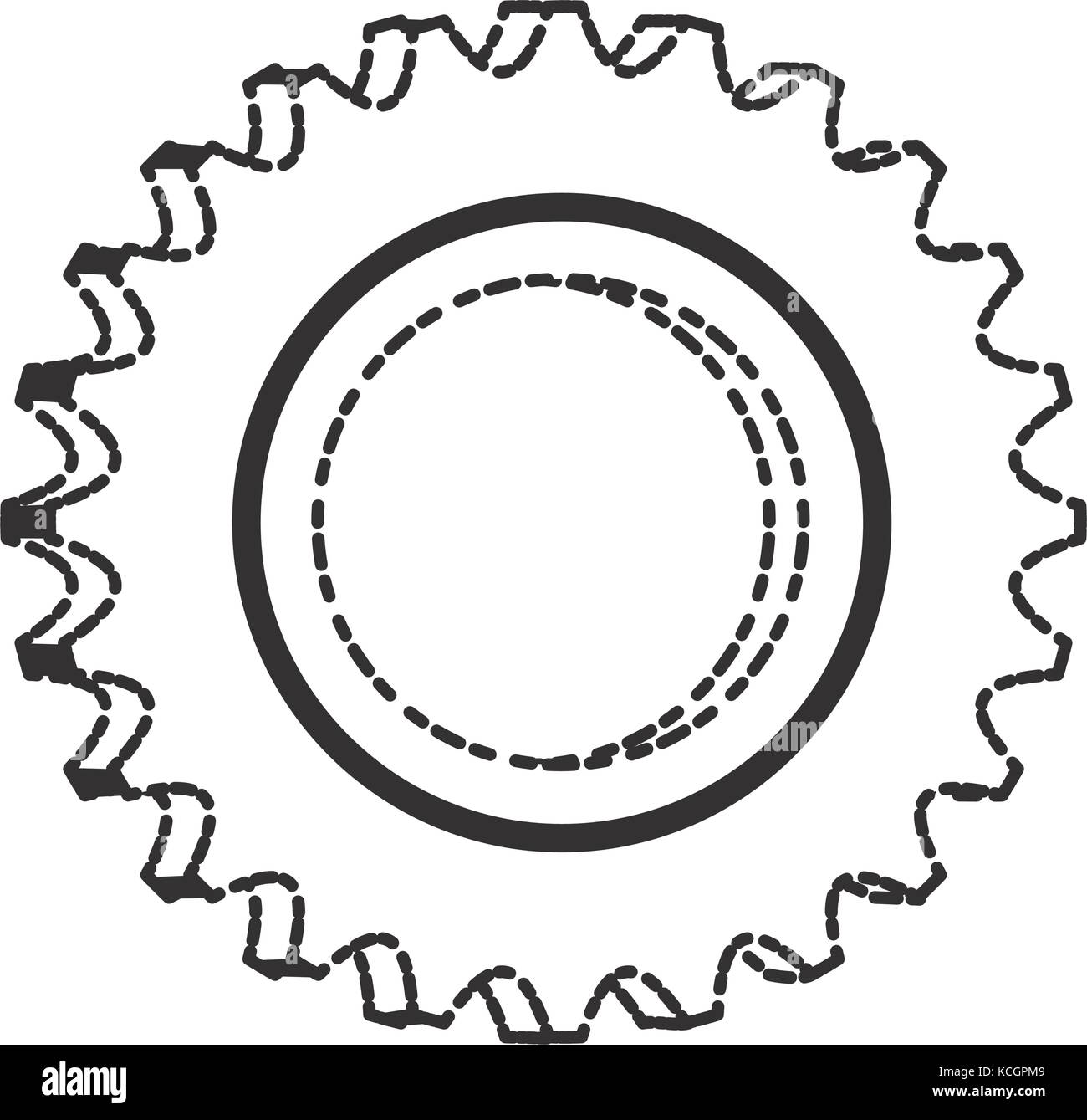 gear wheel icon over white background vector illustration Stock Vector ...