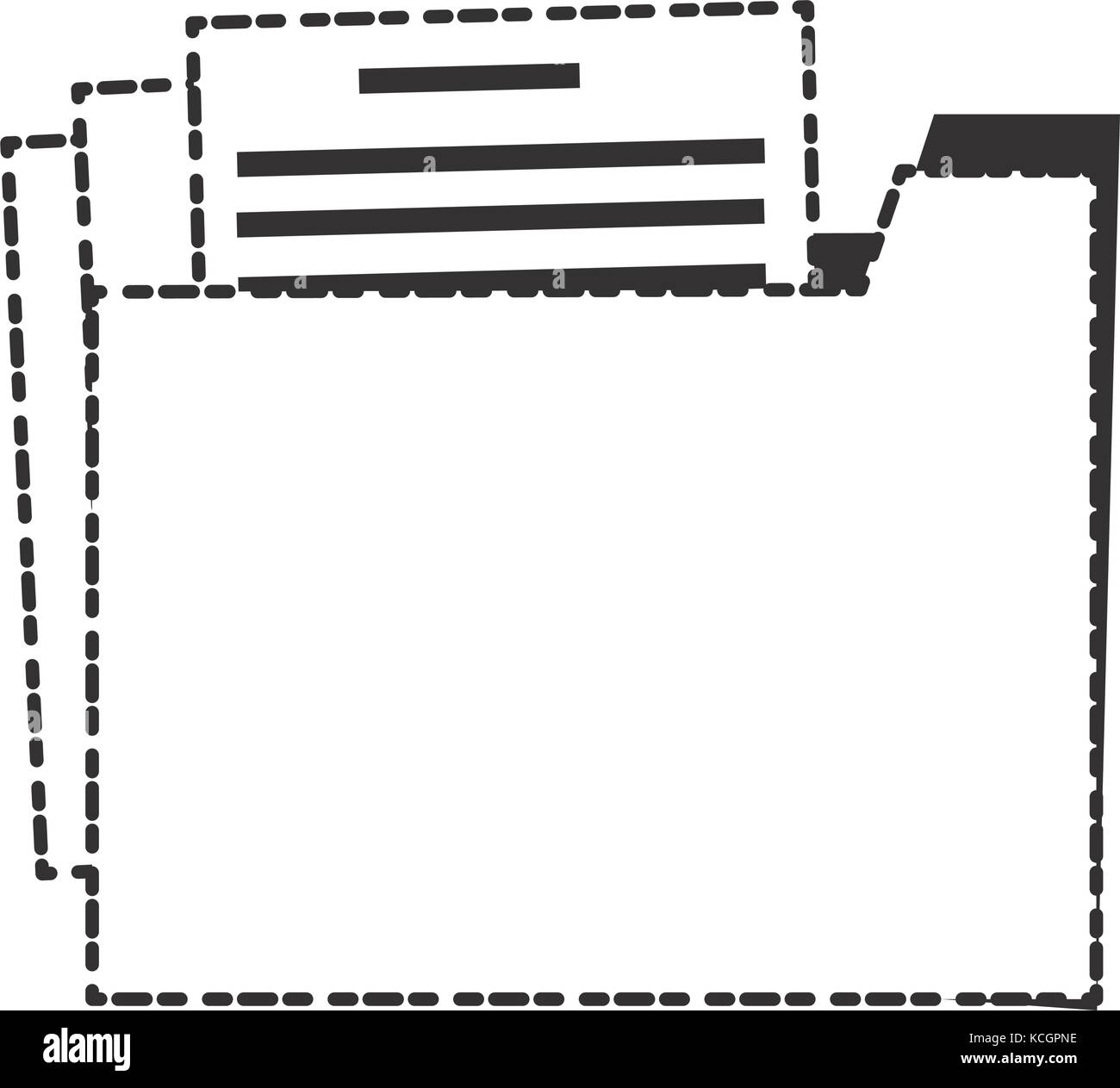 document folder icon over white background vector illustration Stock ...