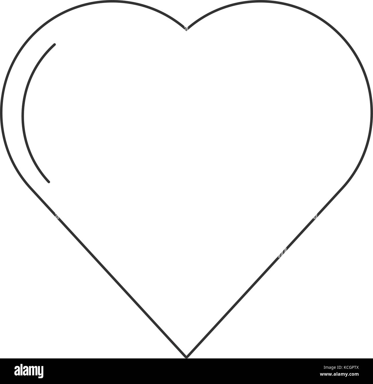 heart icon over white background vector illustration Stock Vector Image ...