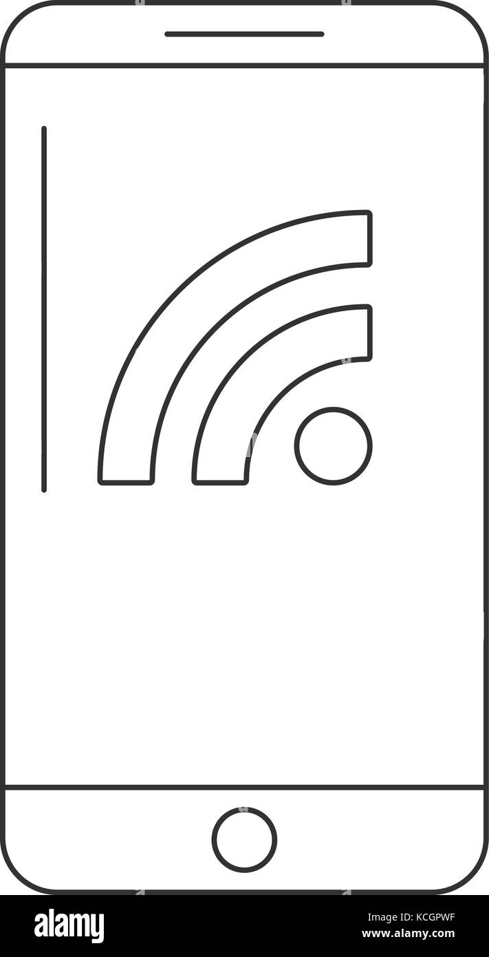 smartphone icon over white background vector illustration Stock Vector ...