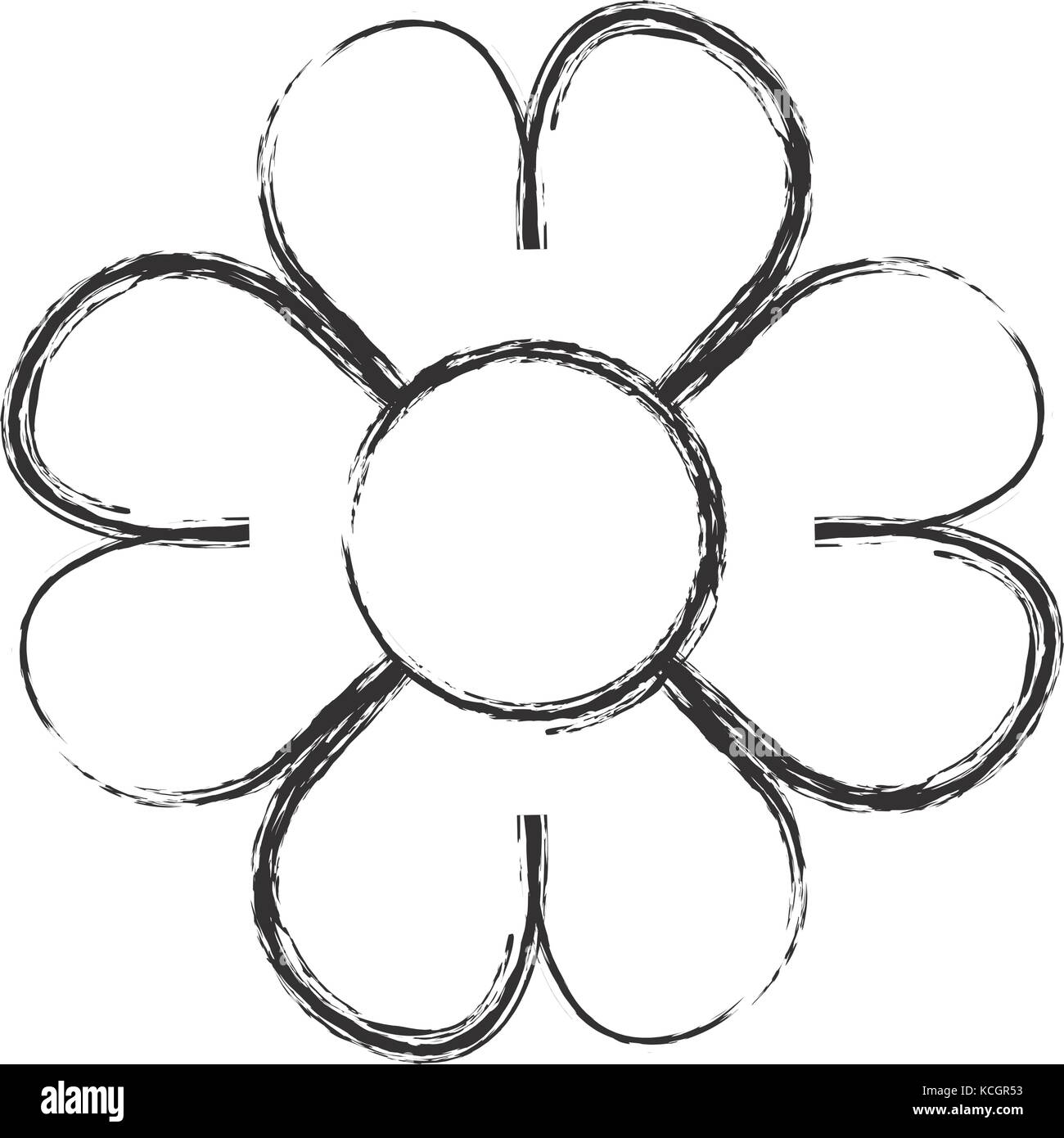 beautiful flower icon over white background vector illustration Stock ...