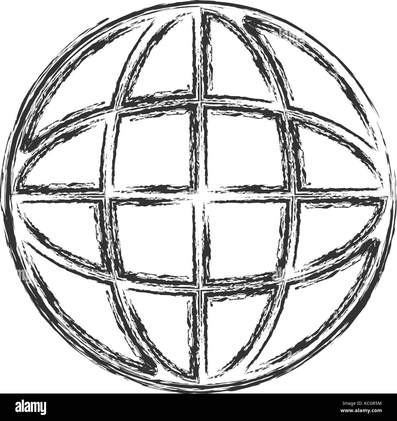 global sphere icon over white background vector illustration Stock ...