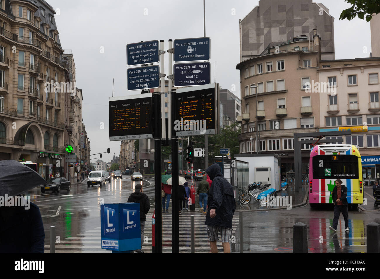 Luxembourg Railway Station Stock Photo Alamy