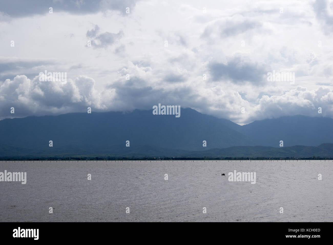 Visit to the phayao reservoir in thailand Stock Photo