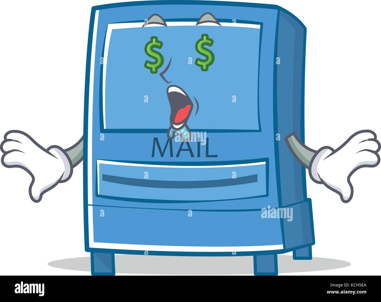 Money eye mailbox character cartoon style Stock Vector Image & Art - Alamy