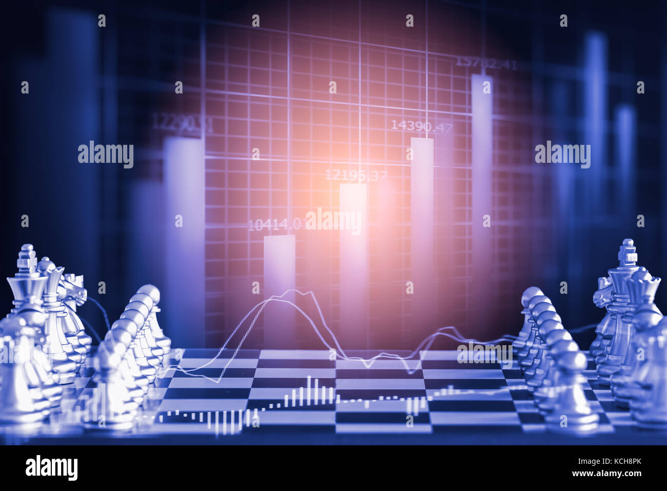 Strategy chess battle Intelligence challenge game on chessboard ...