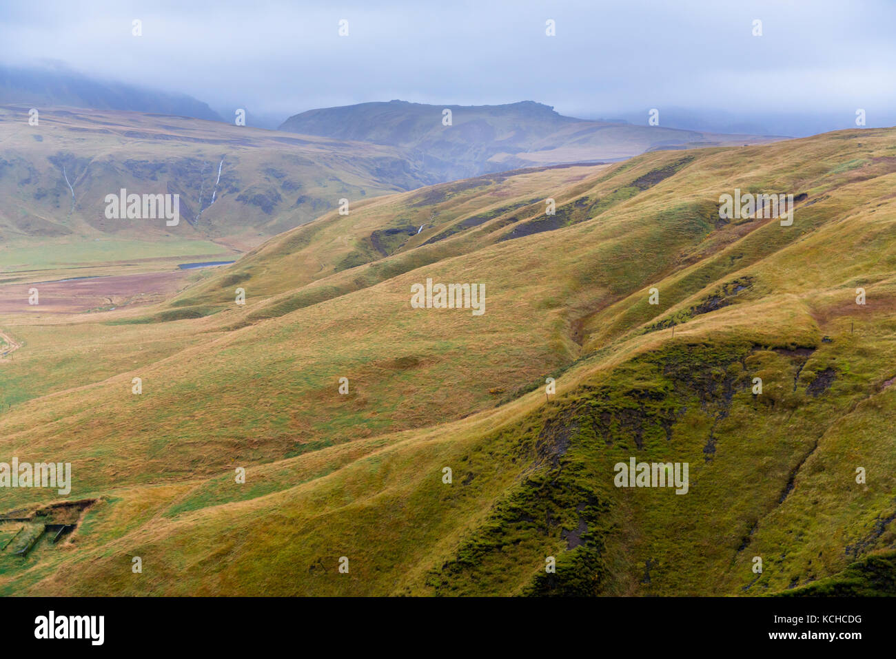 View of Landscape near Vik, Iceland Stock Photo