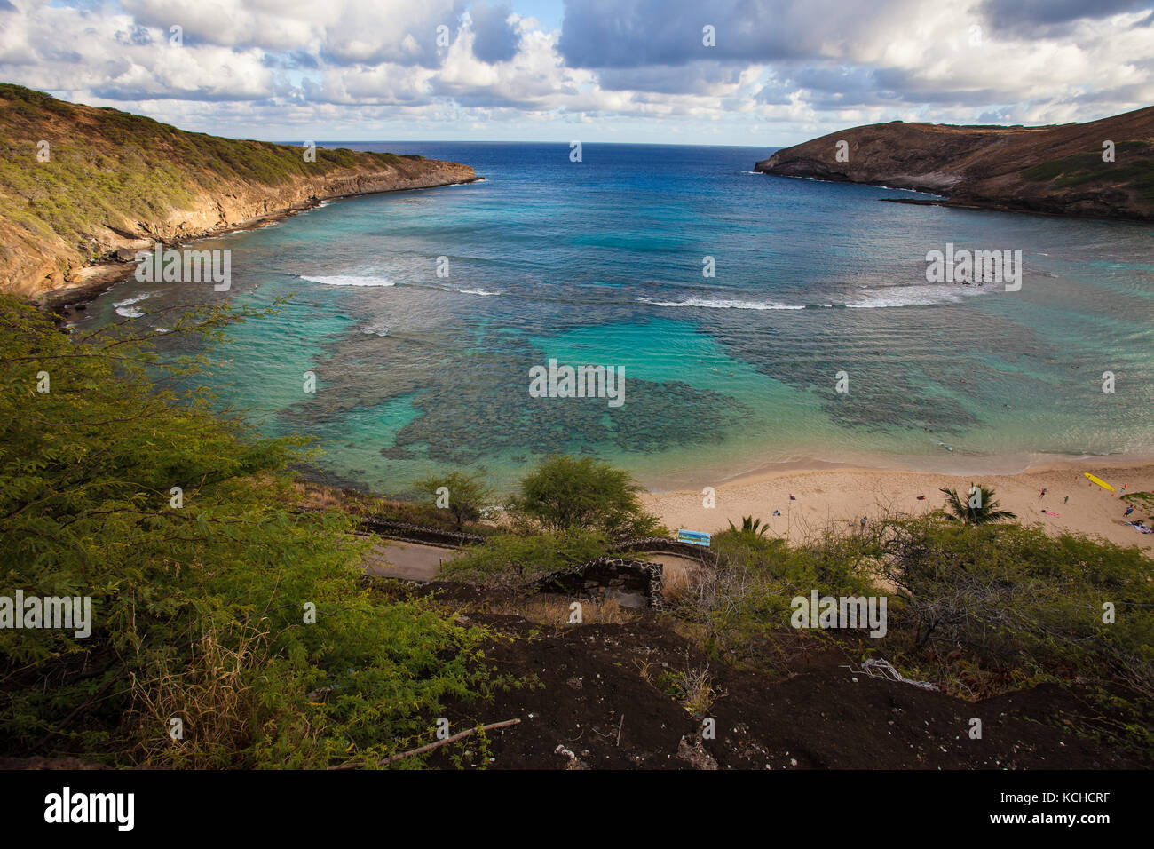 Coastline North of Hanauma Bay, Oahu, Hawaii Stock Photo