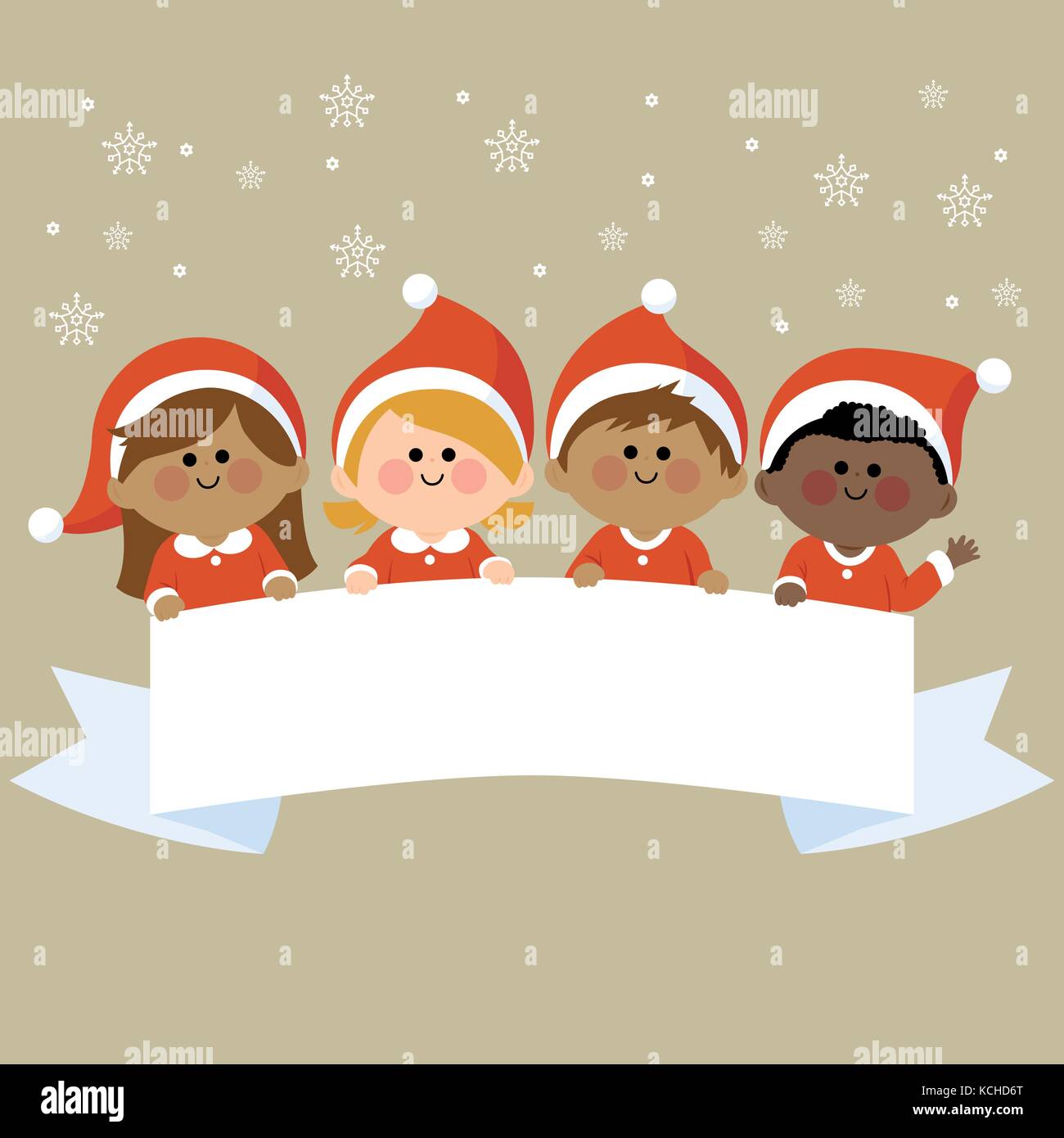 Group kids holding blank sign hi-res stock photography and images - Alamy
