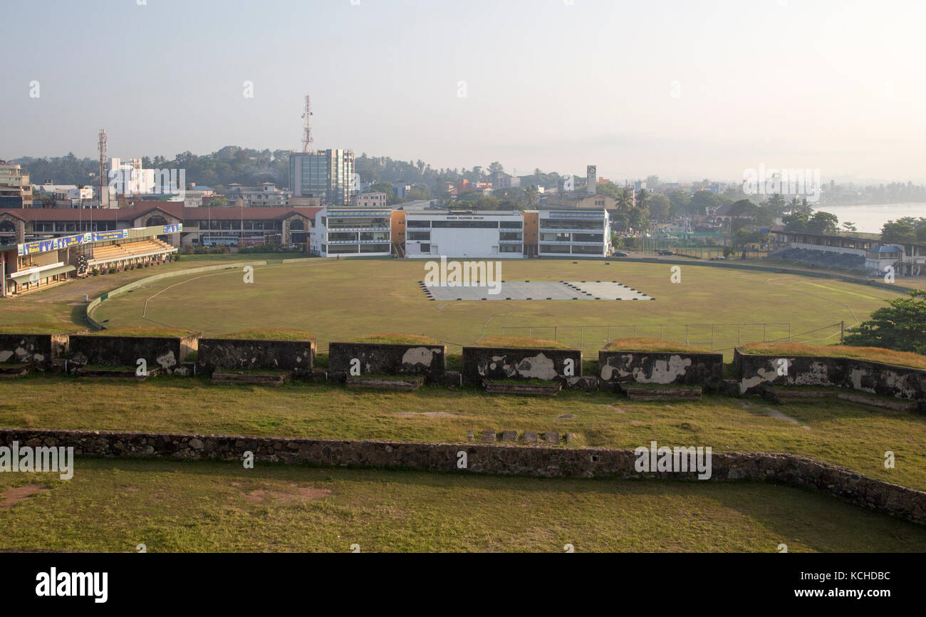 International cricket pitch venue, Galle, Sri Lanka, Asia Stock Photo