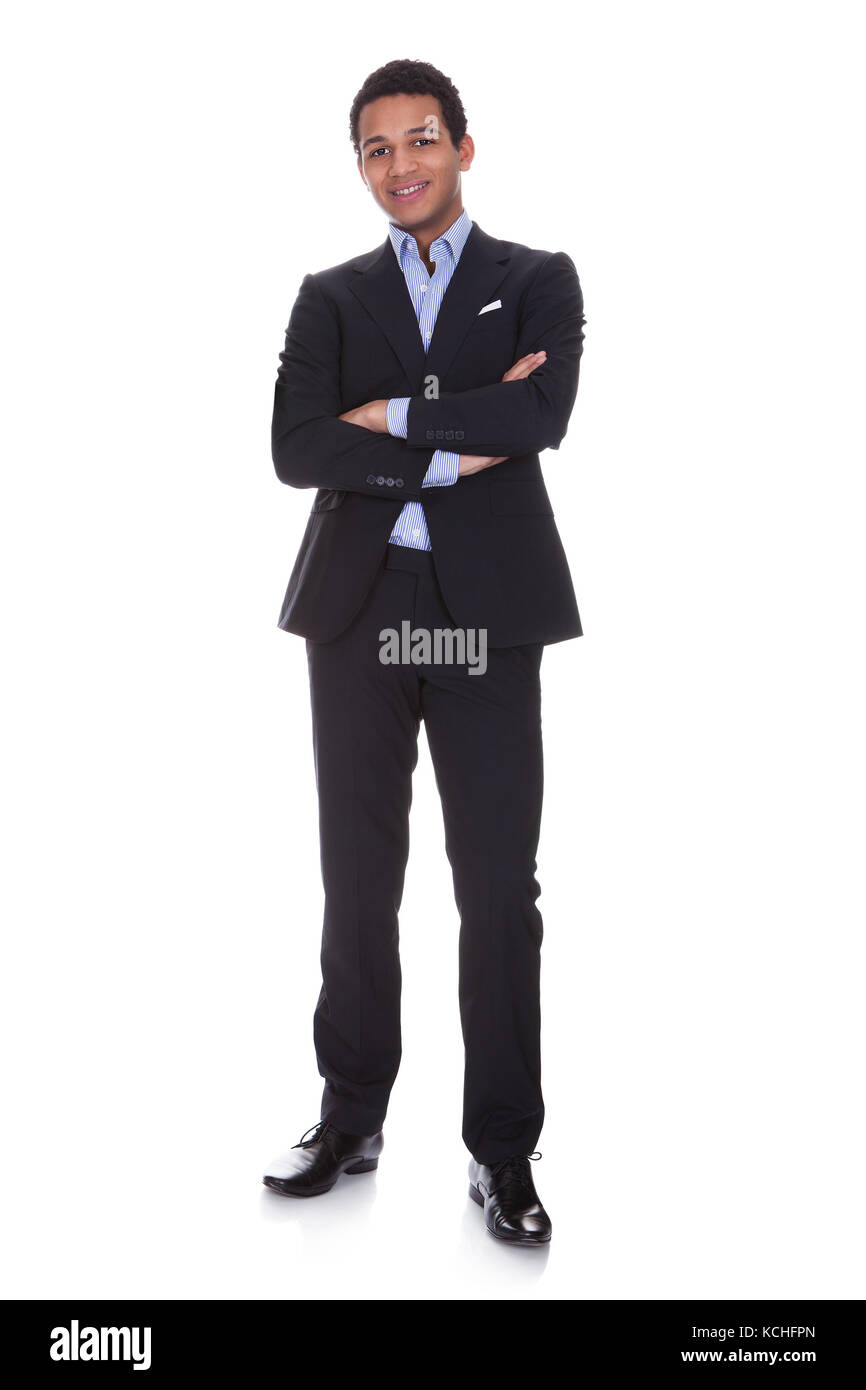 Portrait of successful businessman. Isolated on white Stock Photo - Alamy