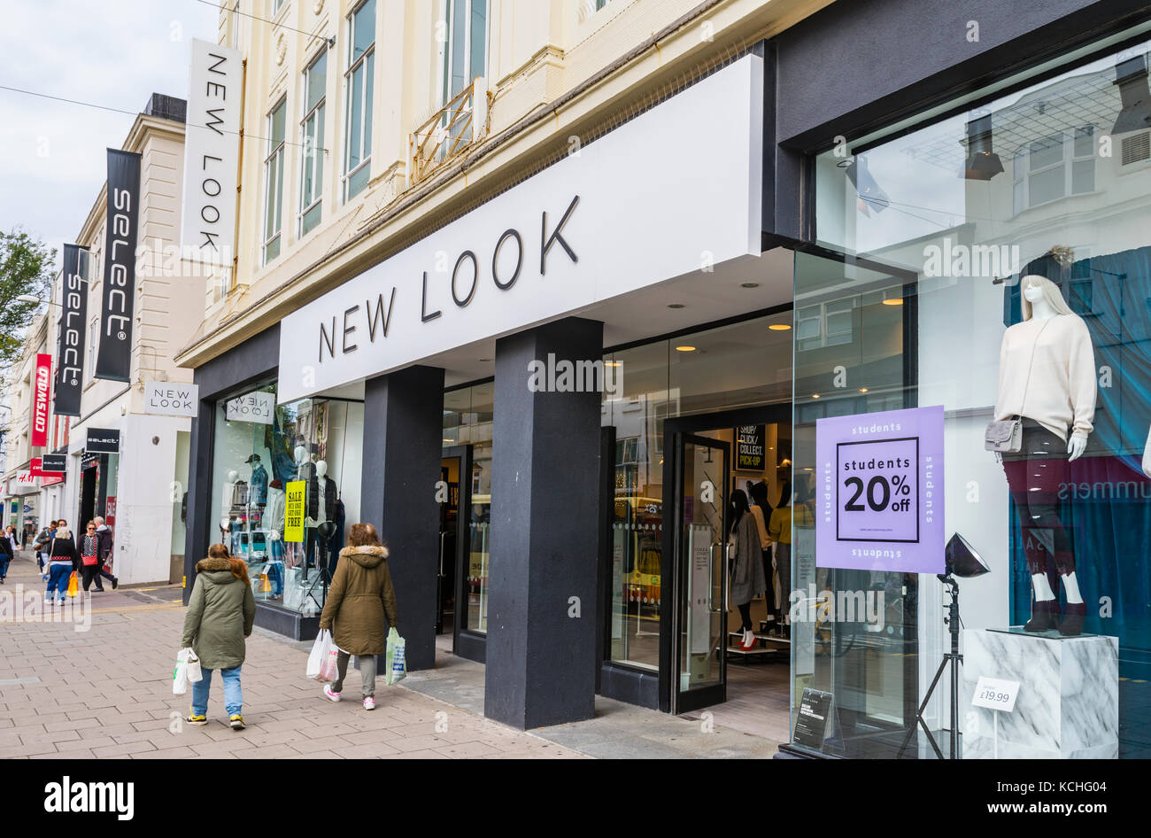 New Look shop entrance in Brighton, East Sussex, England, UK. Retail store. Stock Photo