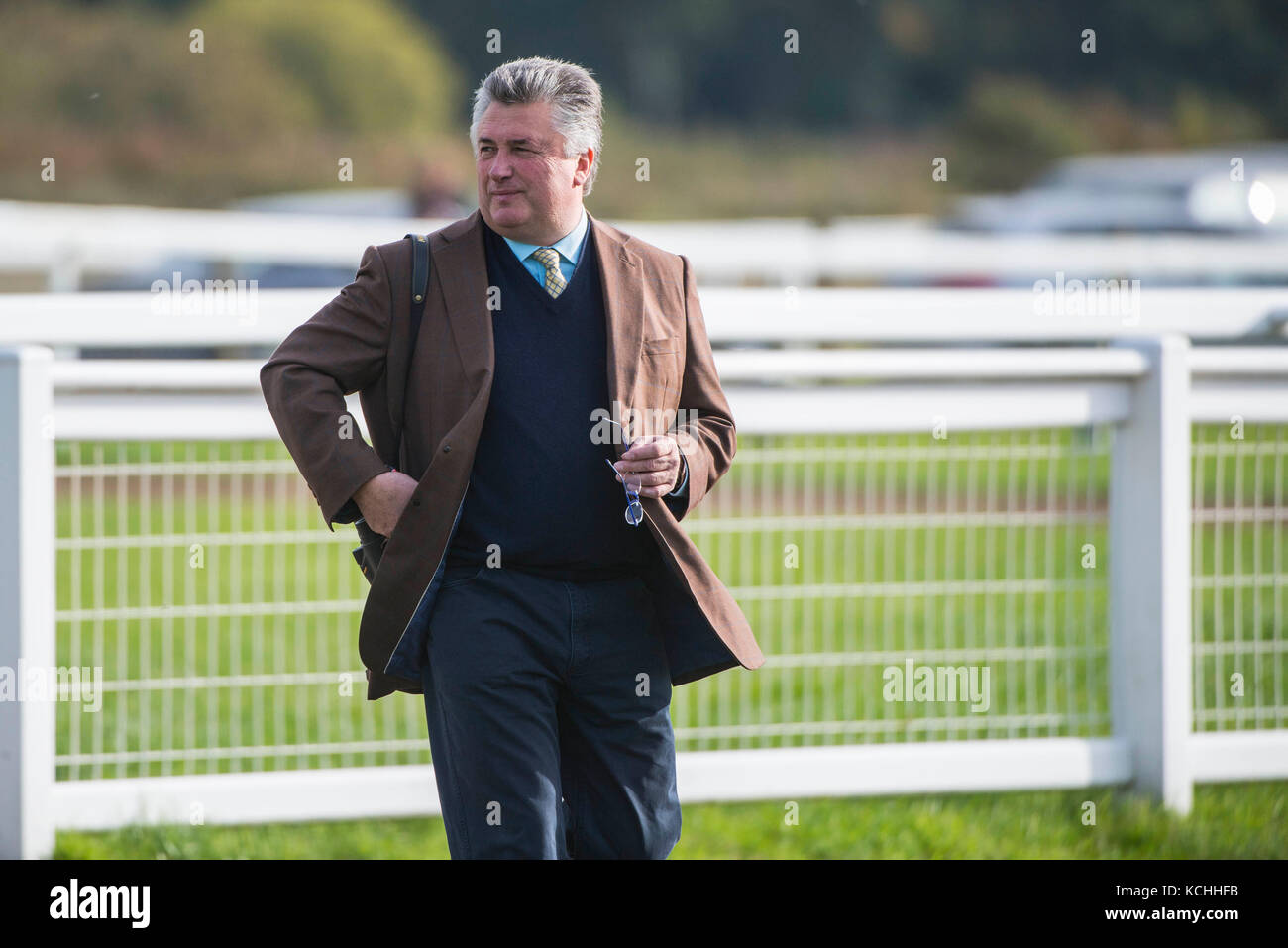 British National Hunt race horse trainer Paul Nicholls Stock Photo Alamy