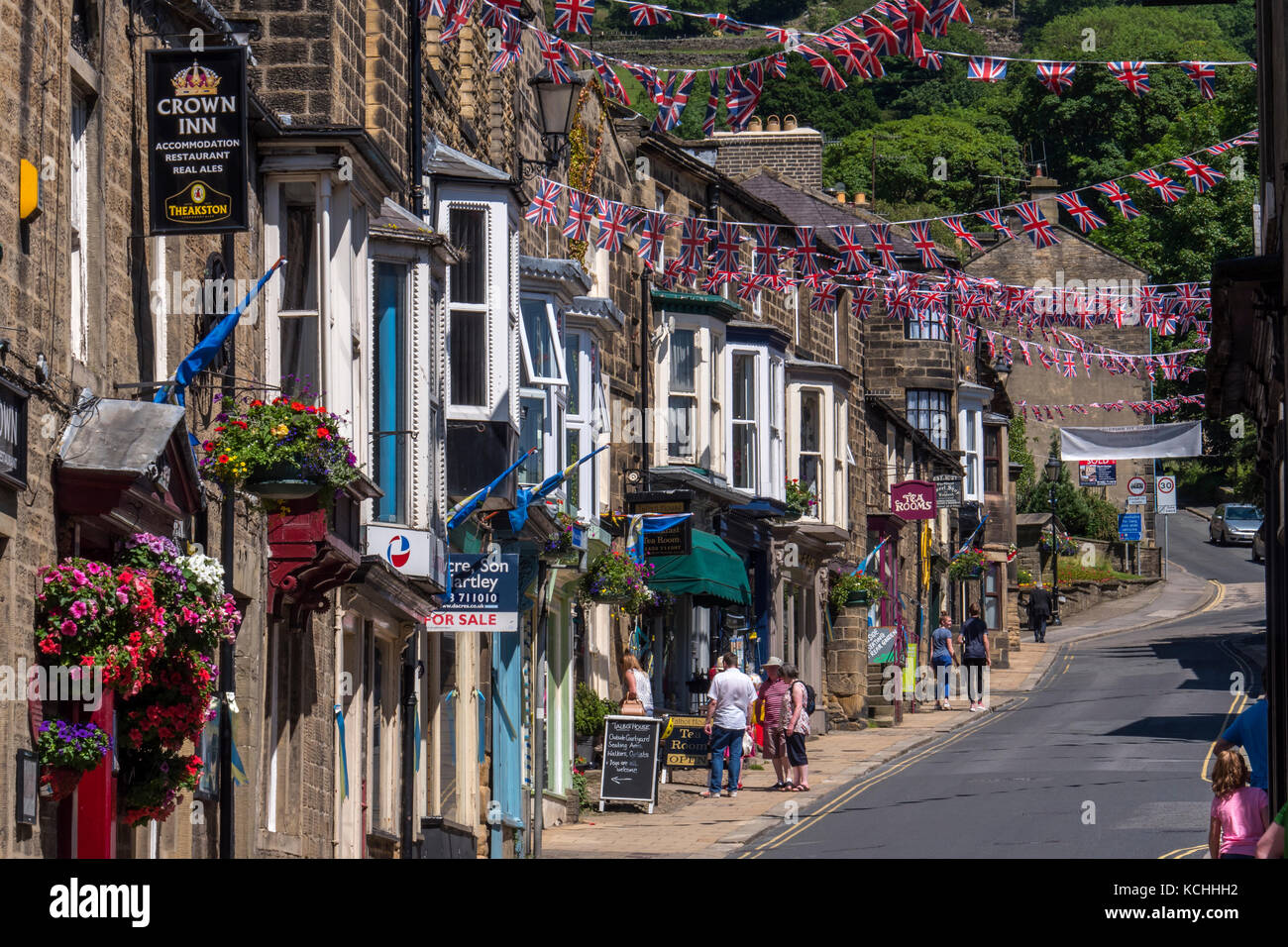 Pateley Bridge Nidderdale North Yorkshire England Stock Photo Alamy