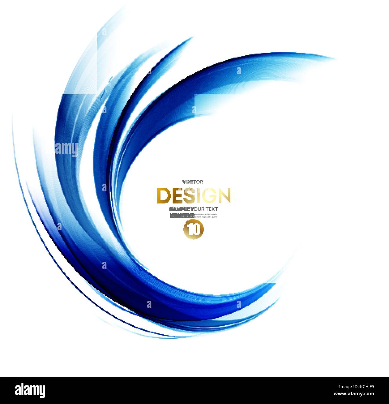 Abstract vector background, blue wavy Stock Vector Image & Art - Alamy
