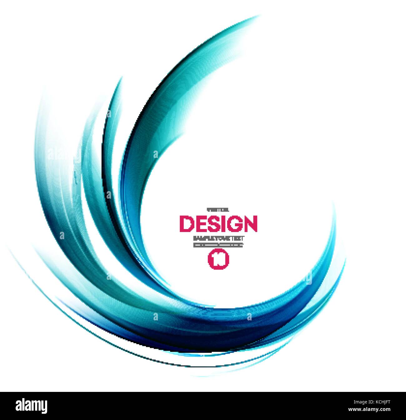 Abstract vector background, blue wavy Stock Vector Image & Art - Alamy