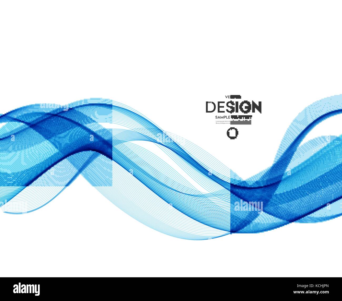 Abstract vector background, blue wavy Stock Vector Image & Art - Alamy