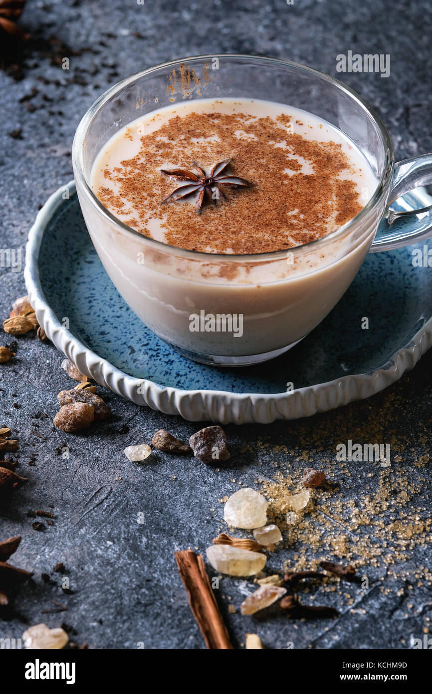 Masala chai with ingredients Stock Photo Alamy