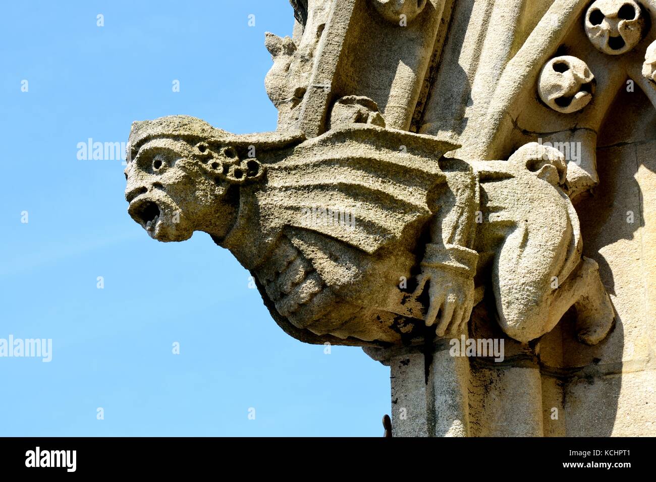 Stone gargoyle on church spire Stock Photo Alamy