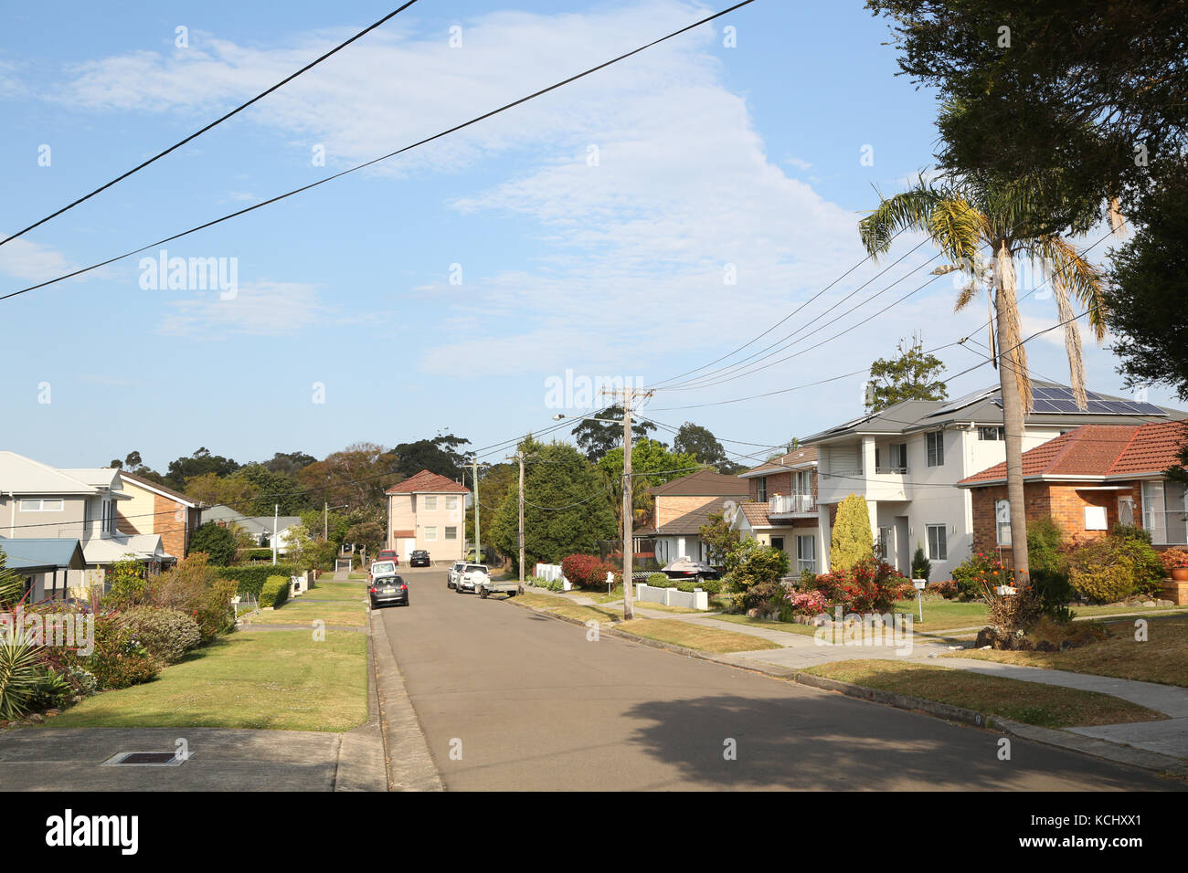 Houses on Taywood Street, Woolooware in Sutherland Shire, NSW, Australia Stock Photo Alamy