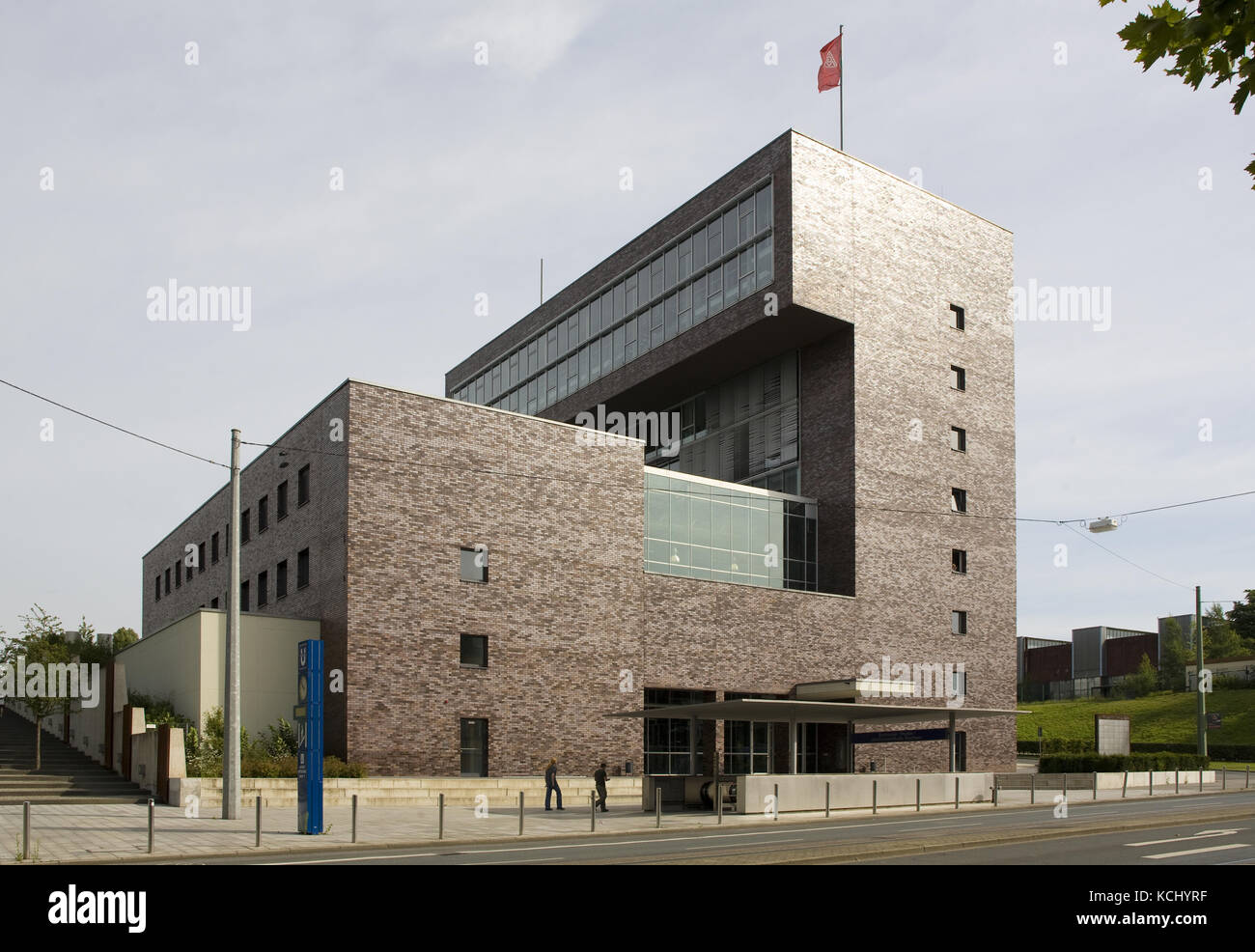 Germany, Ruhr area, Bochum, the Century House, building of the IG Metall, the trade union of all metal workers, architect Wolfgang Krenz.  Deutschland Stock Photo