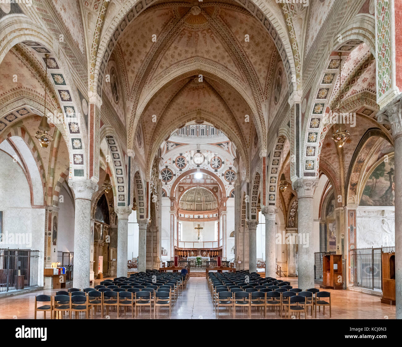 The Church of Santa Maria delle Grazie (home to Da Vinci's 'Last Supper'), Milan, Lombardy, Italy Stock Photo