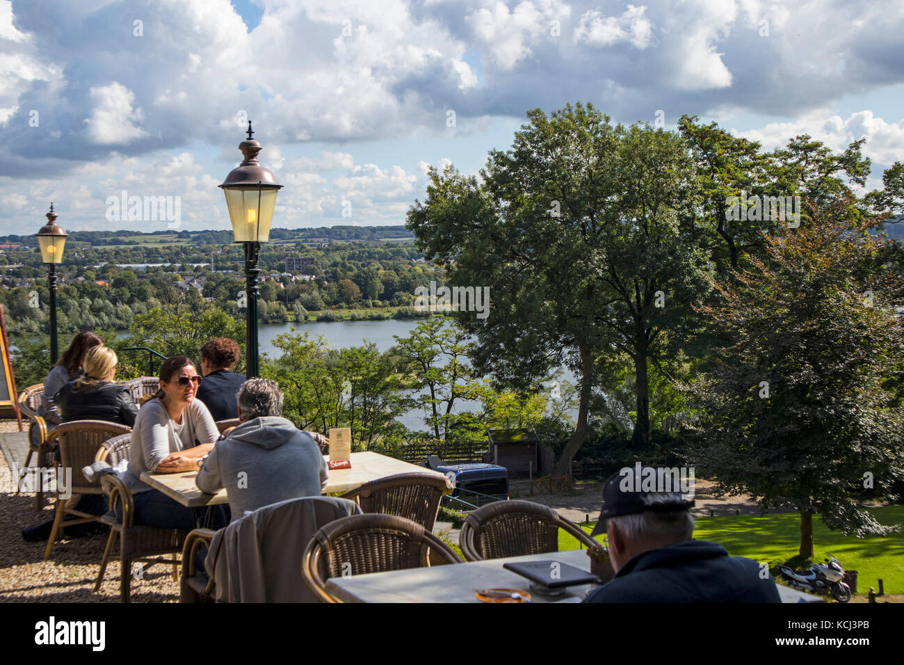 View of the valley at The Caves at Maastricht, Holland Stock Photo