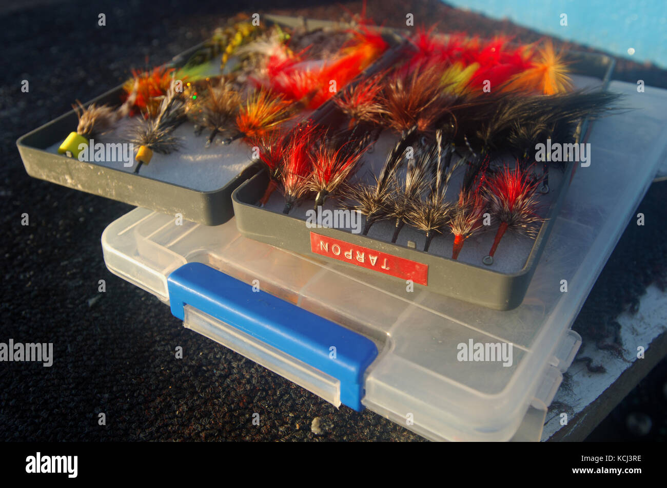 Flies used for fly fishing for juvenile baby tarpon on the flats and rivers of Campeche Yucatan