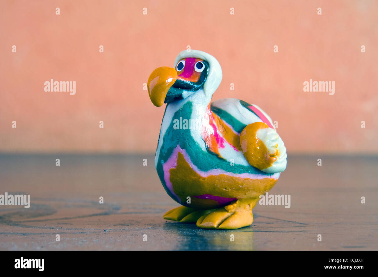 Miniature model dodo in studio setting, Port Louis, Mauritius Stock Photo