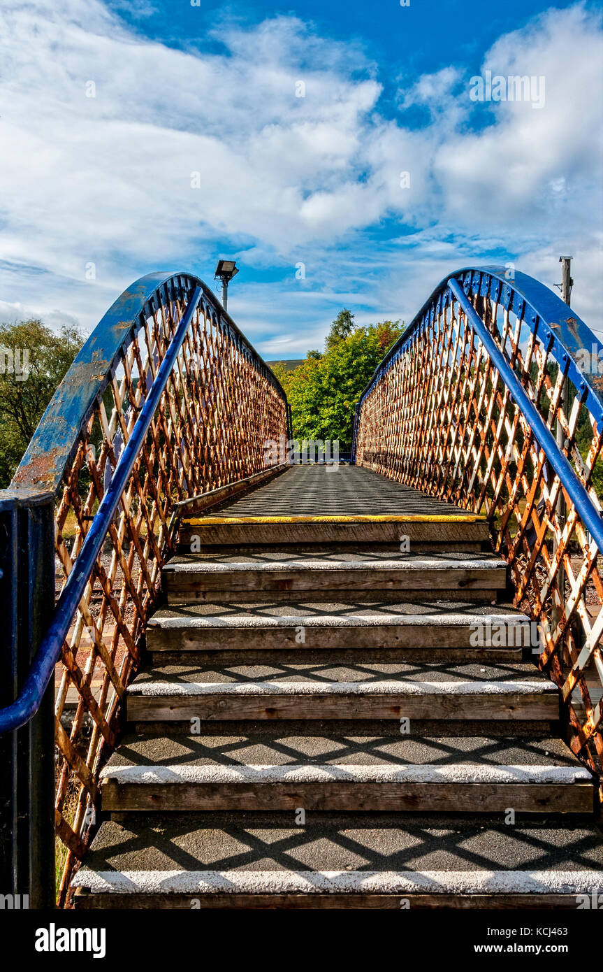 Rubberised steps painted to comply with health and safety guides ...